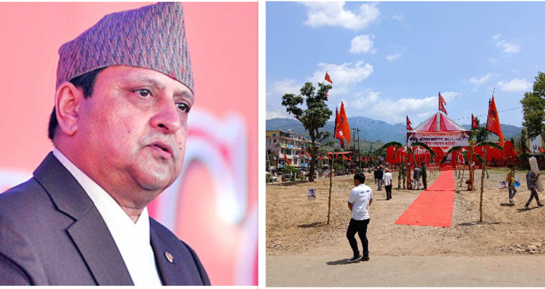 पूर्वराजा ज्ञानेन्द्रलाई सुर्खेतमा नागरिक अभिनन्दन गरिँदै